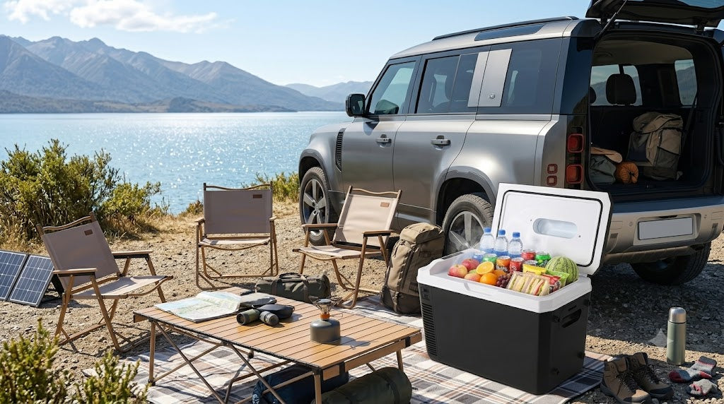 GripVolt 15L Portable Car Refrigerator: A Practical Cooling Solution for Road Trips and Camping