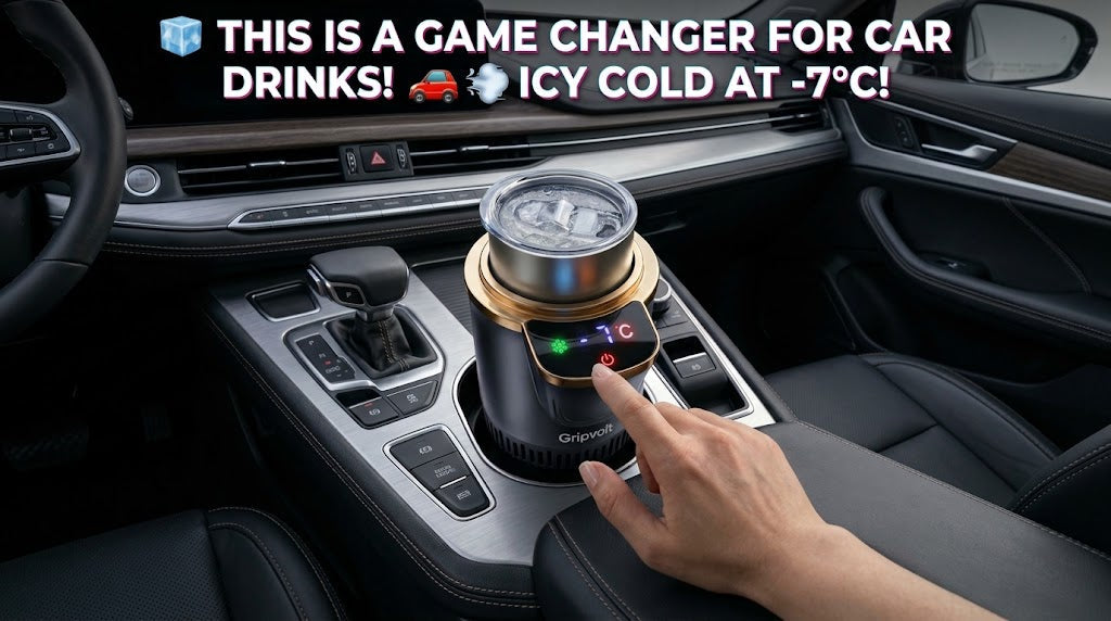 How Can You Keep Drinks Cold in the Car? A Guide to the GripVolt Smart Car Cup Holder Cooler & Warmer
