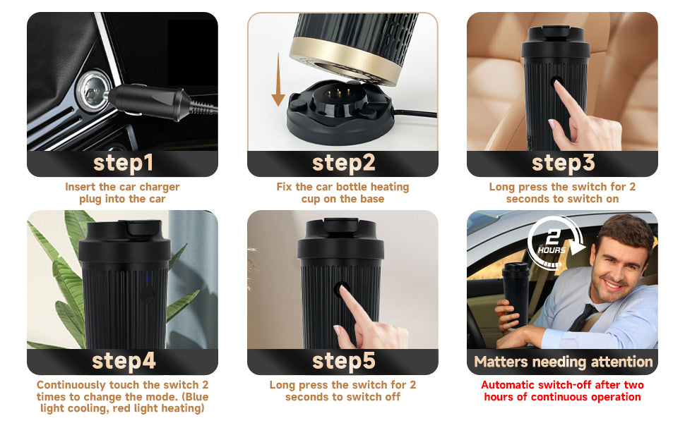 GripVolt A1 Pro Cooling and Heating Car Cup