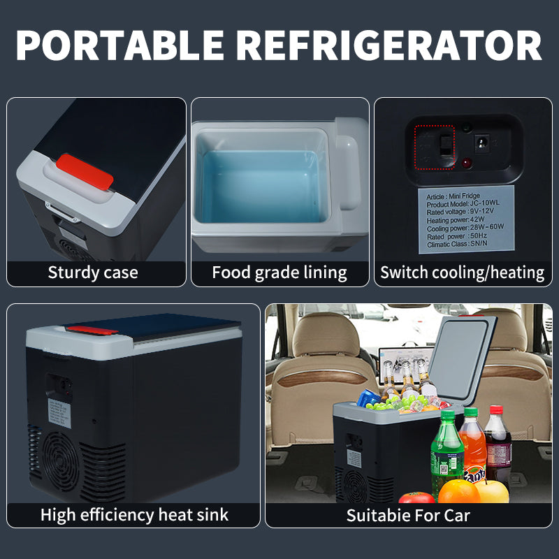 GripVolt 12V Mini-Kühlschrank für Auto (Doppelnutzung)