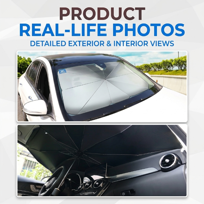 Large Windshield Sunshade Umbrella for Car