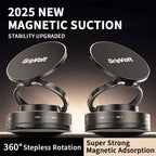 Gripvolt Vacuum Suction Cup Magnetic Car Phone Holder – 360° Rotation, Strong Sticky Base, Universal Magnet Kit
