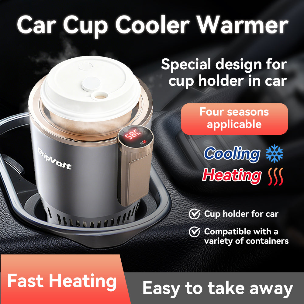 GripVolt Cooling & Heating Car Cup Holder - Drink Chiller Machine