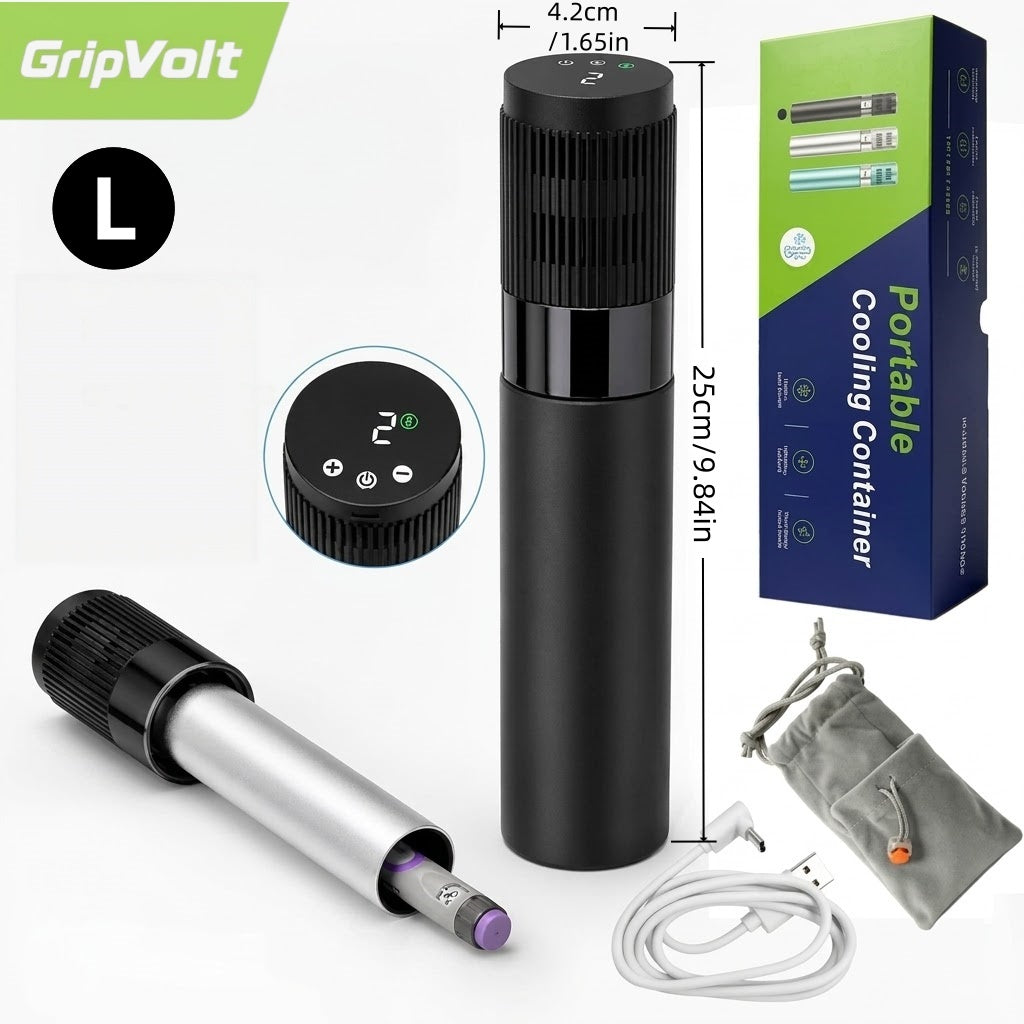 GripVolt Portable Insulin Cooler | Mini Temperature-Controlled Cooling Case for Insulin Pens, USB-C Powered for Car & Travel