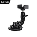 GripVolt Car Phone Camera Mount | Vacuum Suction Dashboard Holder with 360° Rotation for Driving Videos, Vlogging, Live Streaming & Navigation
