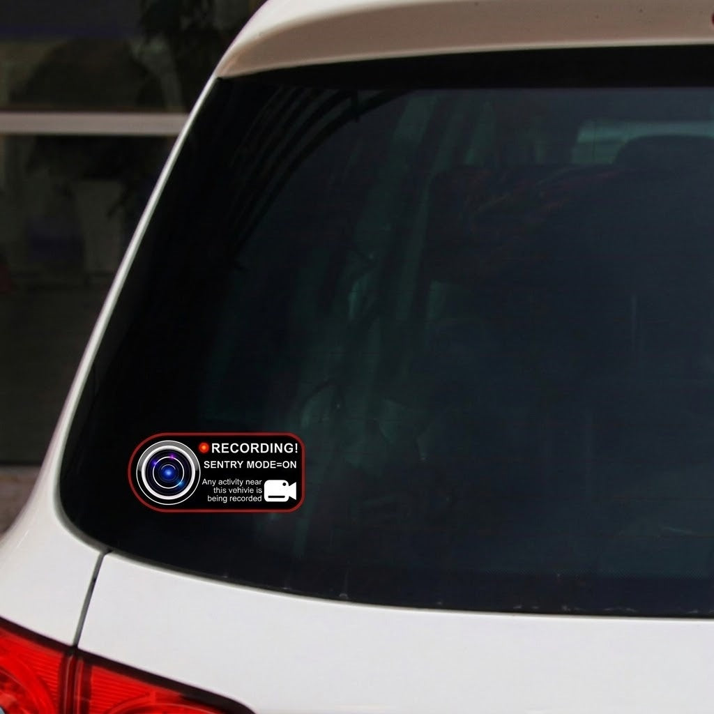 Gripvolt Car Surveillance Warning Sticker