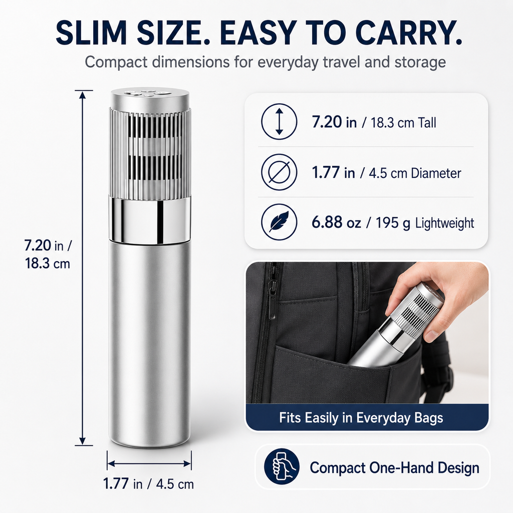 GripVolt Portable Insulin Cooler | Mini Temperature-Controlled Cooling Case for Insulin Pens, USB-C Powered for Car & Travel