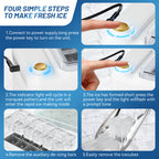 Gripvolt 12-Cube Car Ice Maker – 16 Min, Cigarette Lighter Plug