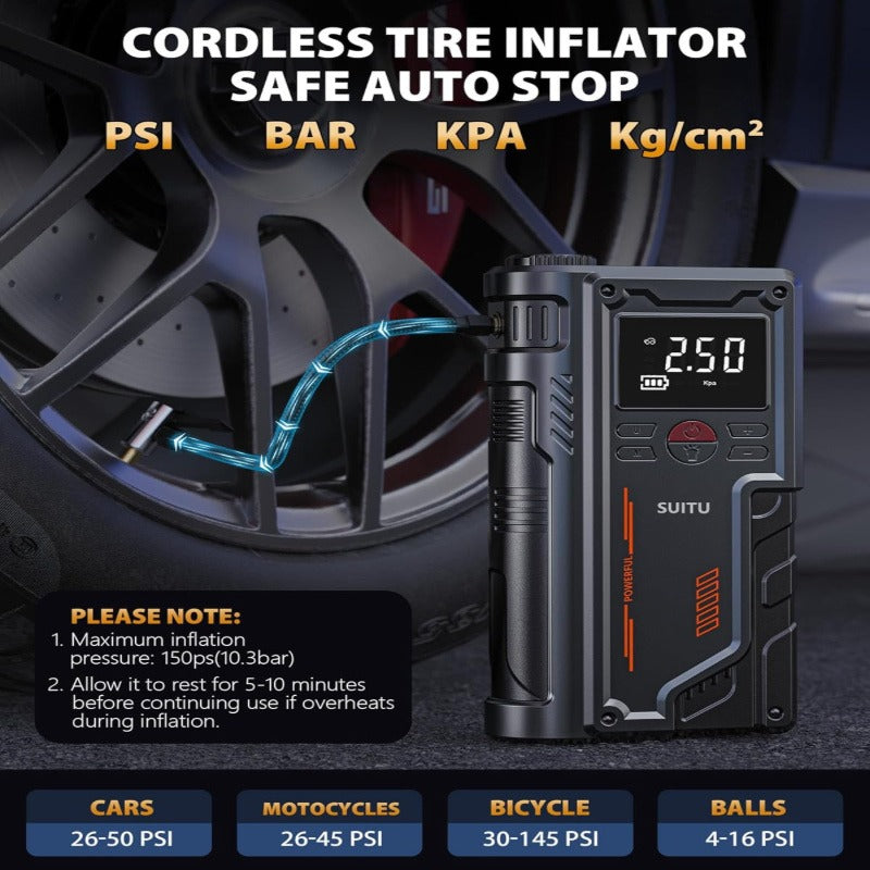 GripVolt X1 Tragbarer 1000A Starthilfe-Booster für Autos 