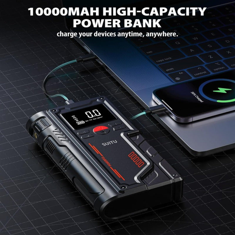 GripVolt X1 Tragbarer 1000A Starthilfe-Booster für Autos 