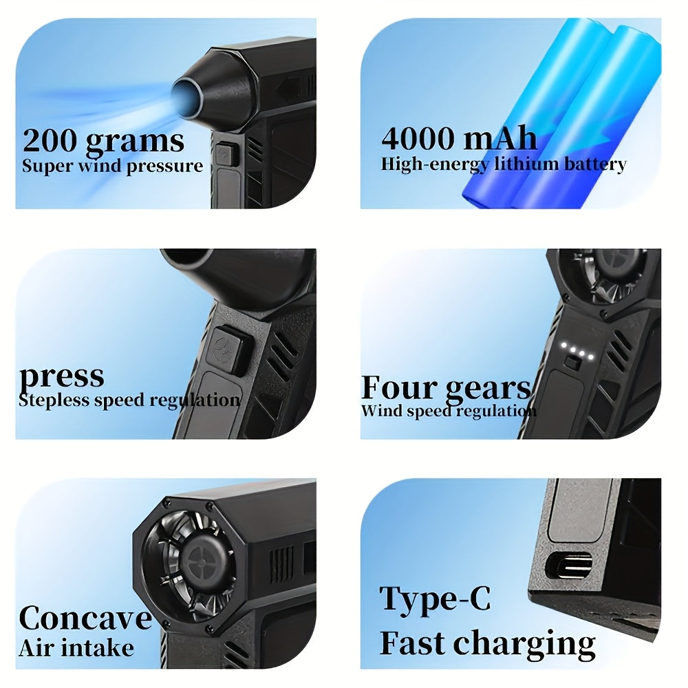 GripVolt iBlow-1 Powerful Turbo Air Blower & Vacuum