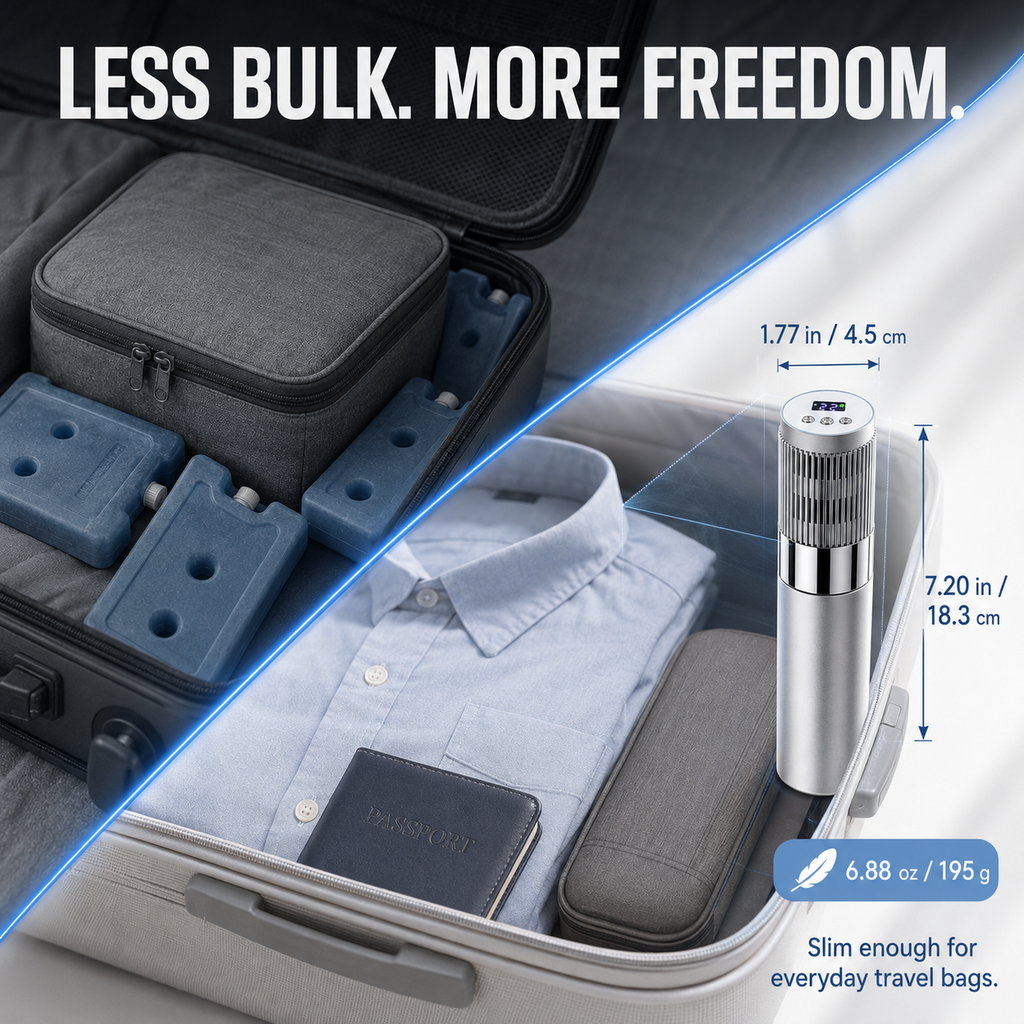 GripVolt Portable Insulin Cooler | Mini Temperature-Controlled Cooling Case for Insulin Pens, USB-C Powered for Car & Travel