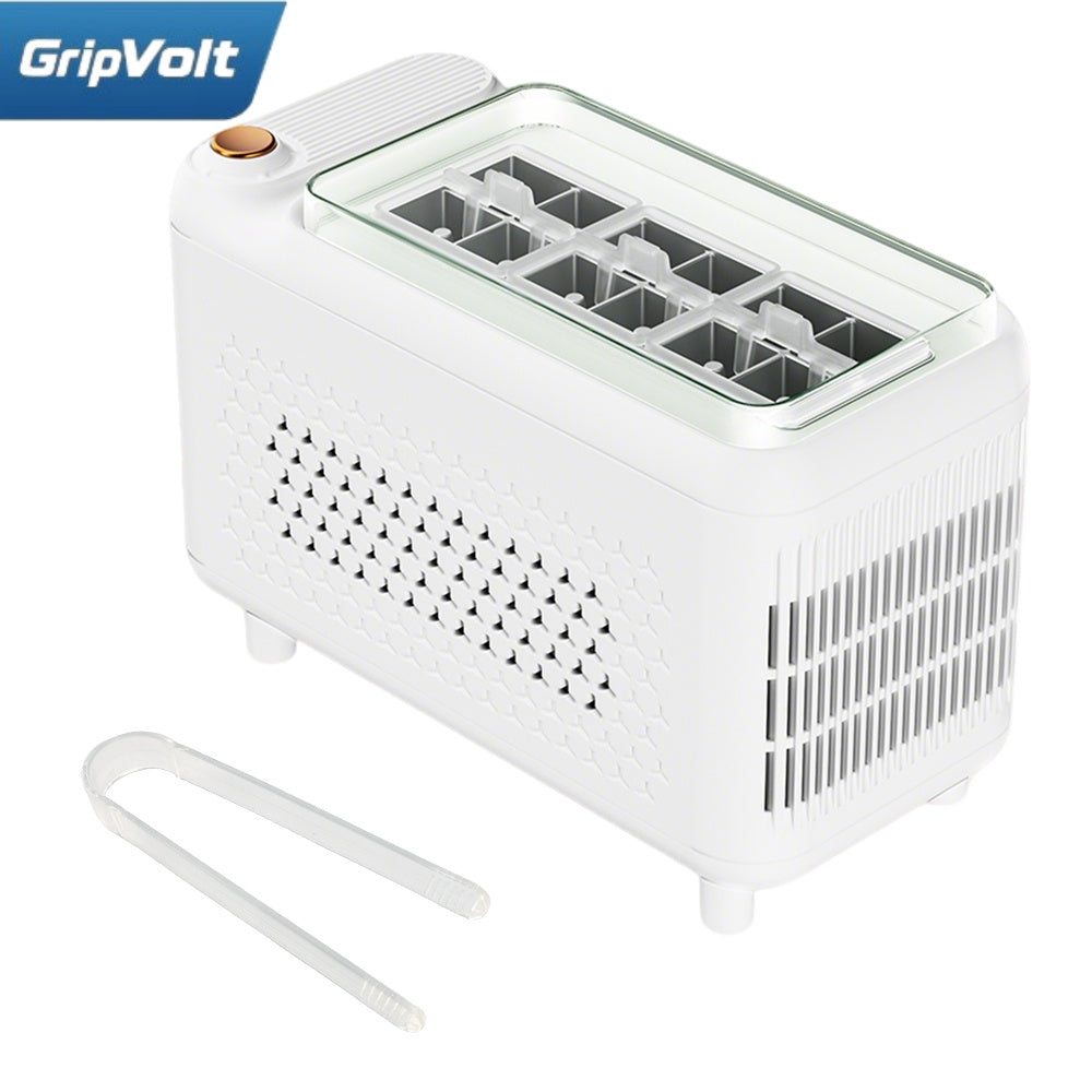 GripVolt Portable 12V Car Ice Maker | 12-Ice Cube Electric Ice Maker with Cigarette Lighter Plug, Makes Ice in About 16 Minutes