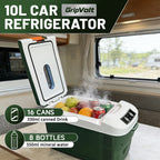 Gripvolt 10L Portable RV Refrigerator – Green