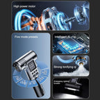 GripVolt AP-1 Tragbarer Reifenfüller mit Sicherheitshammer und LED