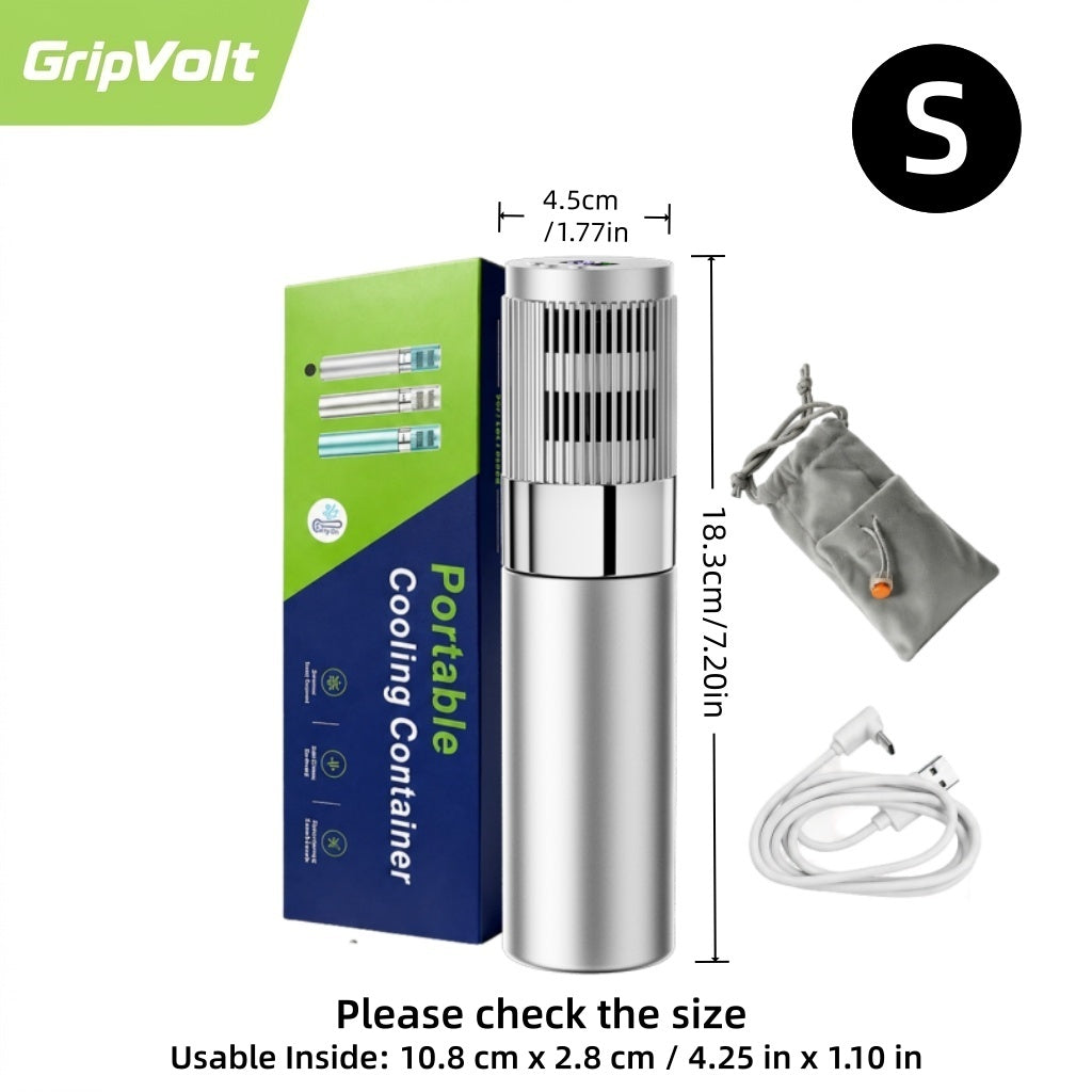 GripVolt Portable Insulin Cooler | Mini Temperature-Controlled Cooling Case for Insulin Pens, USB-C Powered for Car & Travel