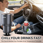 GripVolt Cooling & Heating Car Cup Holder - Drink Chiller Machine