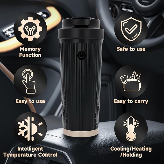 GripVolt A1 Pro Cooling and Heating Car Cup