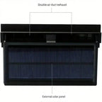 GripVolt Solar-Powered Car Window Fan | Dual Exhaust Ventilator with Temperature Display for Air Circulation, Heat Reduction & Odor Control
