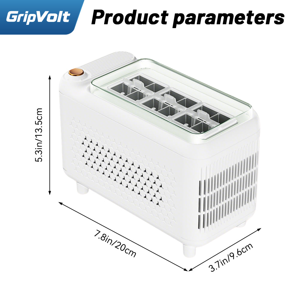 Gripvolt 12-Cube Car Ice Maker – 16 Min, Cigarette Lighter Plug