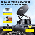 Gripvolt Vacuum Suction Cup Magnetic Car Phone Holder – 360° Rotation, Strong Sticky Base, Universal Magnet Kit