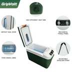 GripVolt 10L Portable Thermoelectric Car Cooler & Warmer | 12V Mini Travel Fridge with Cooling & Heating Modes