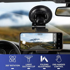 GripVolt Car Phone Camera Mount | Vacuum Suction Dashboard Holder with 360° Rotation for Driving Videos, Vlogging, Live Streaming & Navigation