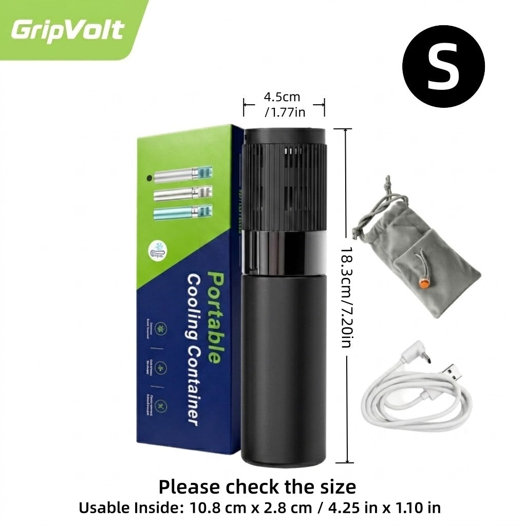 GripVolt Portable Insulin Cooler | Mini Temperature-Controlled Cooling Case for Insulin Pens, USB-C Powered for Car & Travel