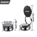 GripVolt Vacuum Magnetic Car Phone Holder | 360° Rotating Dashboard & Windshield Phone Mount with Strong Suction Base