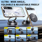 Gripvolt Vacuum Suction Cup Magnetic Car Phone Holder – 360° Rotation, Strong Sticky Base, Universal Magnet Kit