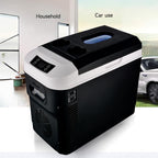 GripVolt 15L Portable Car Refrigerator & Cooler | 12V/24V DC & 220V/240V AC Electric Mini Fridge with Heating & Cooling for Car, RV & Home