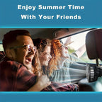 GripVolt USB-betriebener Doppel-Autolüfter mit 3 Geschwindigkeitsstufen