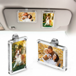 4-Pack Acrylic Car Sun Visor Photo Clips