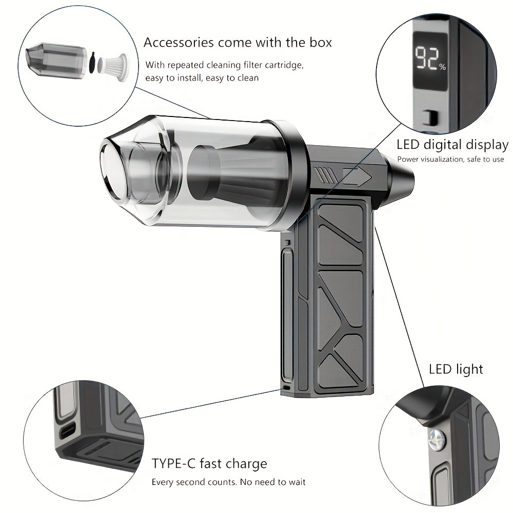 GripVolt iBlow-1 Powerful Turbo Air Blower & Vacuum