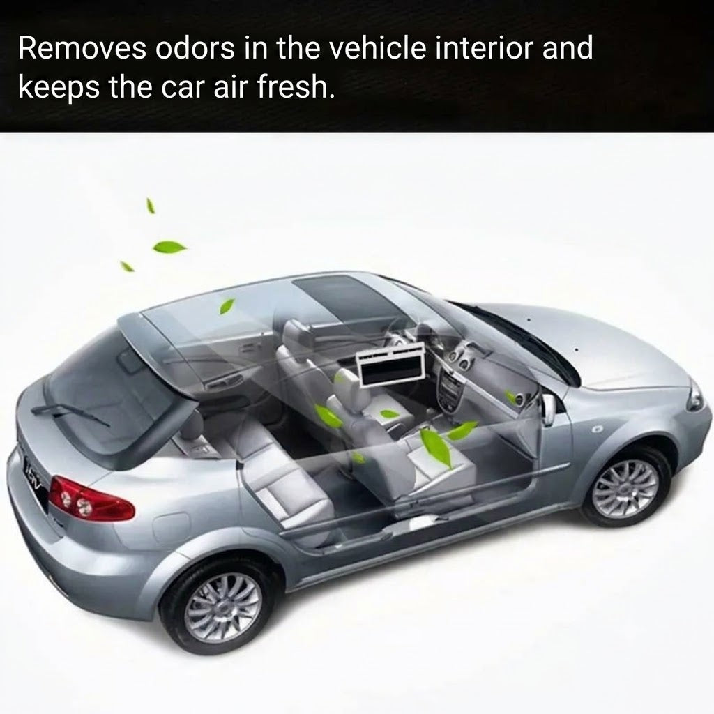 GripVolt Solar-Powered Car Window Fan | Dual Exhaust Ventilator with Temperature Display for Air Circulation, Heat Reduction & Odor Control