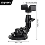 GripVolt Car Phone Camera Mount | Vacuum Suction Dashboard Holder with 360° Rotation for Driving Videos, Vlogging, Live Streaming & Navigation
