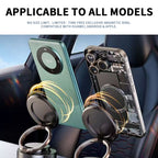 Gripvolt Vacuum Suction Cup Magnetic Car Phone Holder – 360° Rotation, Strong Sticky Base, Universal Magnet Kit