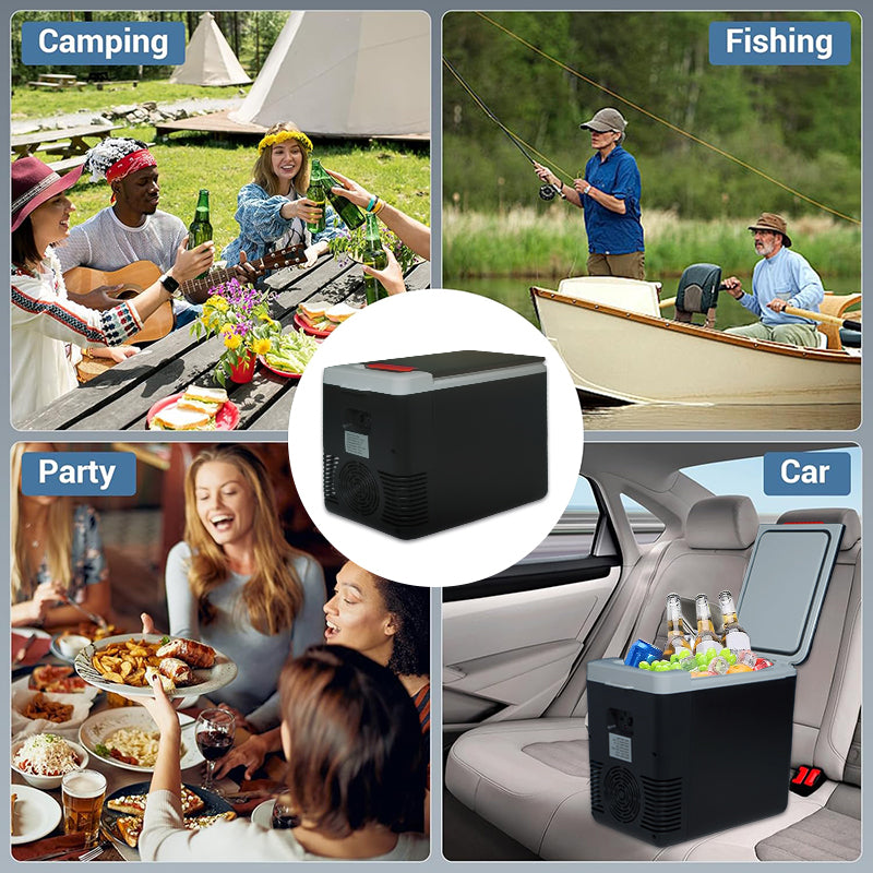 GripVolt 12V Dual-Use Mini Car Refrigerator