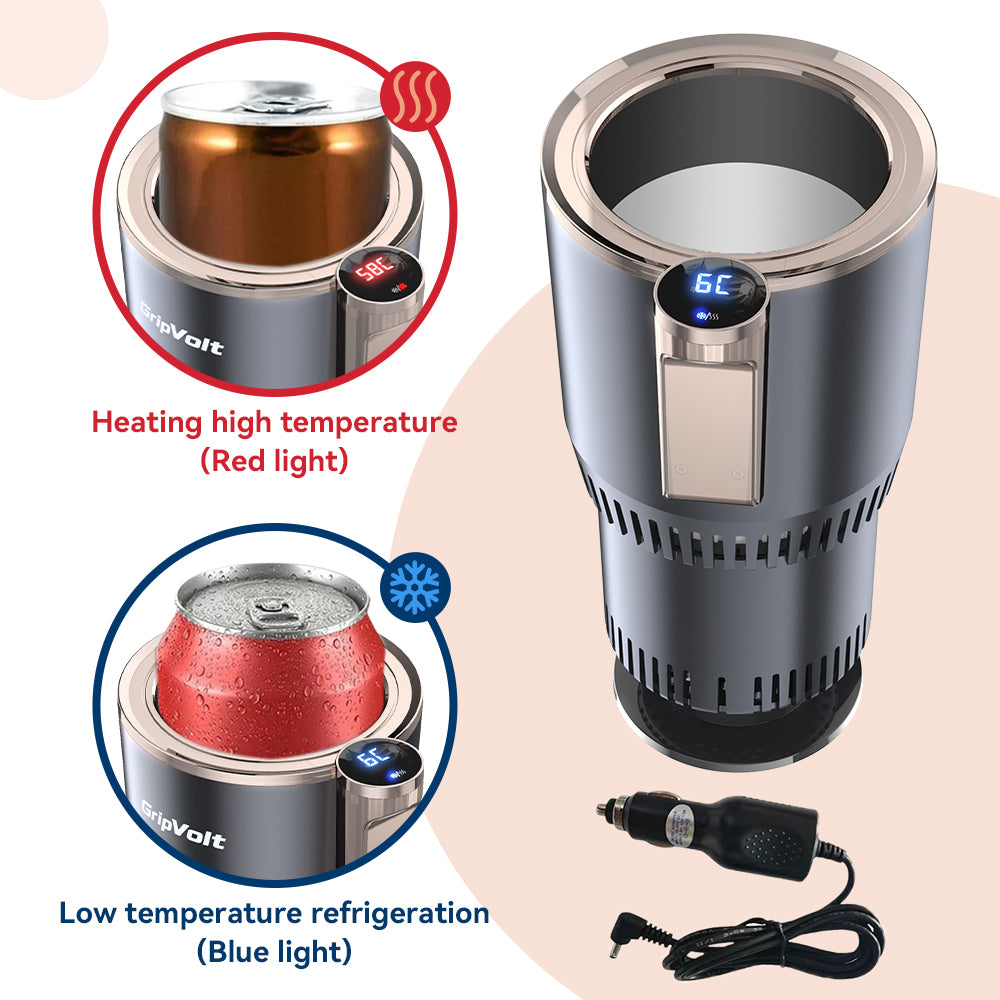 GripVolt Cooling & Heating Car Cup Holder - Drink Chiller Machine