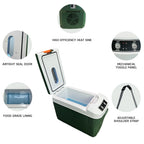 Gripvolt 10L Portable RV Refrigerator – Green
