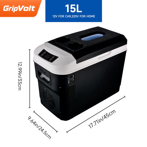 GripVolt CB-X1 Portable Mini  Car Refrigerator