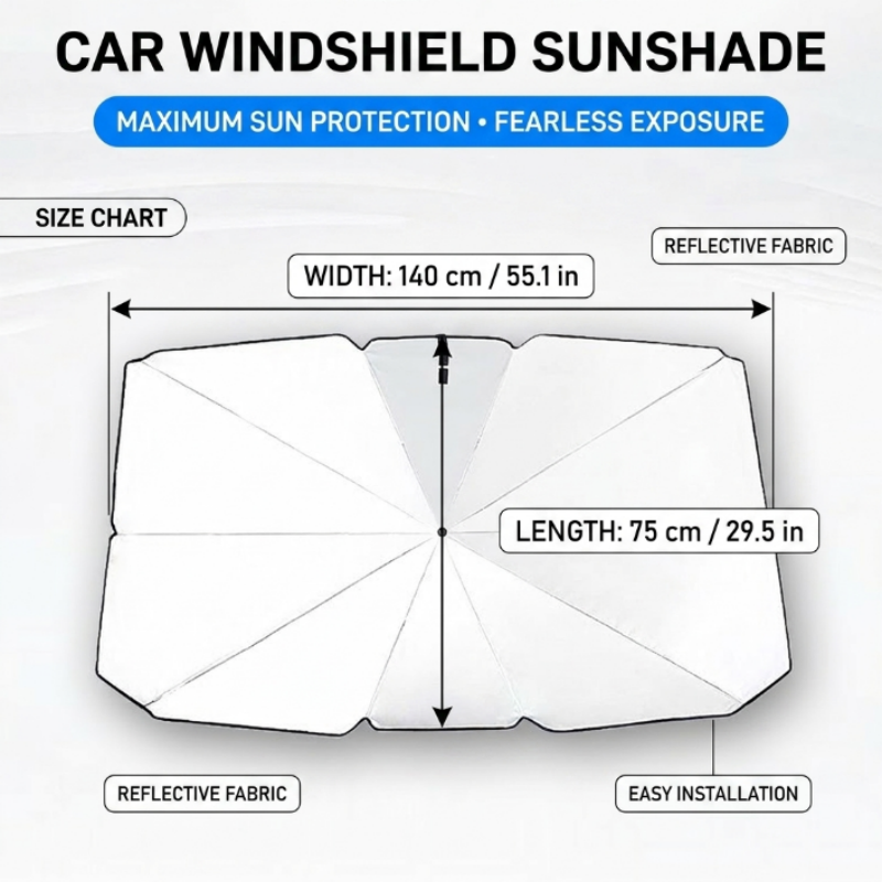 Large Windshield Sunshade Umbrella for Car