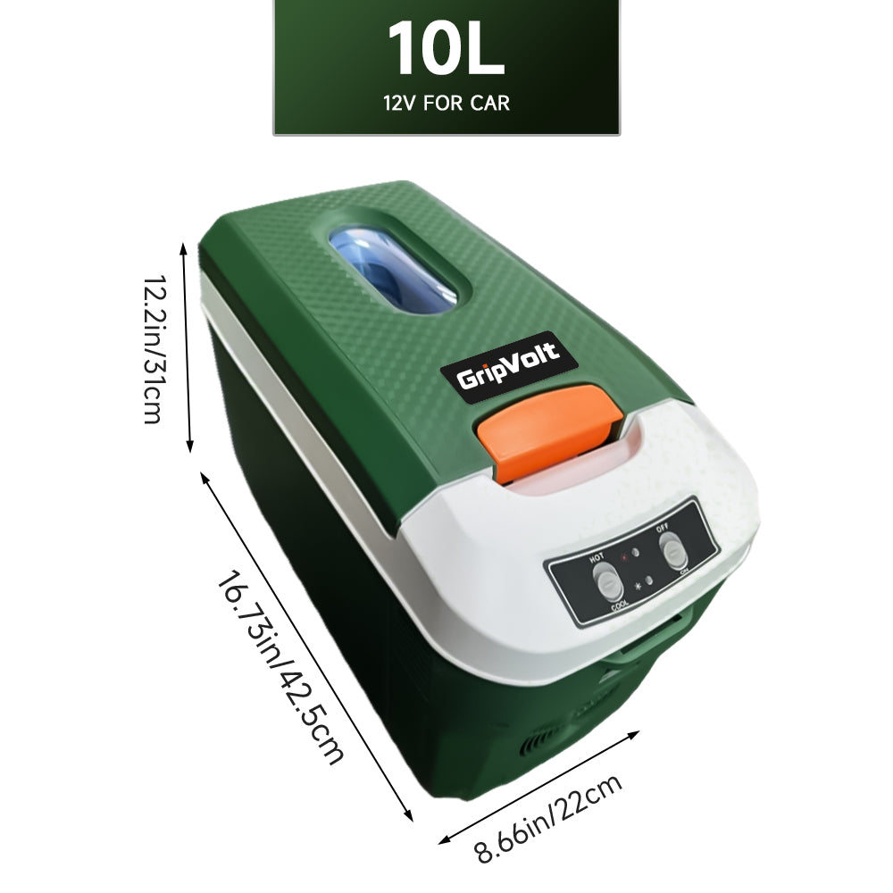 Gripvolt 10L Portable RV Refrigerator – Green