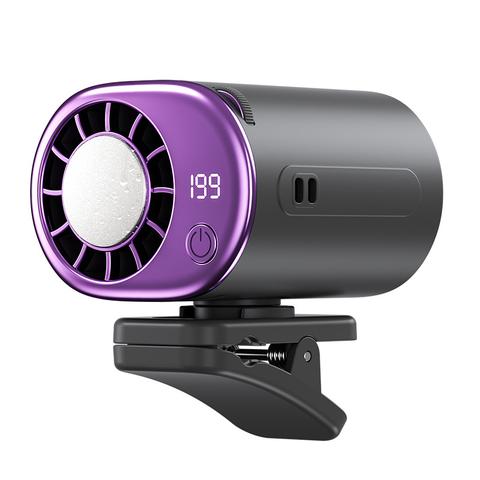 Gripvolt 199-Speed Clip Fan with Ice Cooling – 360° Rotatable, LED Display, USB Rechargeable – for Car, Home, Office & Outdoor