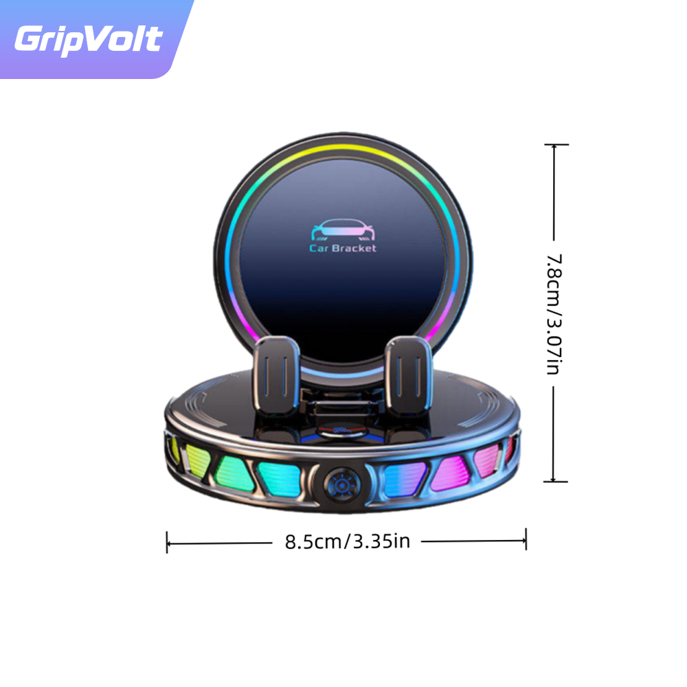 GripVolt Auto-Clamp Wireless Charging Car Phone Mount | Vacuum Suction Dashboard & Windshield Holder with 360° Rotation