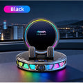 Gripvolt Auto-Clamp Car Phone Mount – Wireless Charging, 360° Flat Rotation, 7 Color Lights, Vacuum Suction